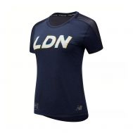 CAMISETA MANGA CORTA NEW BALANCE PRINTED IMPACT RUN LONDON MUJER